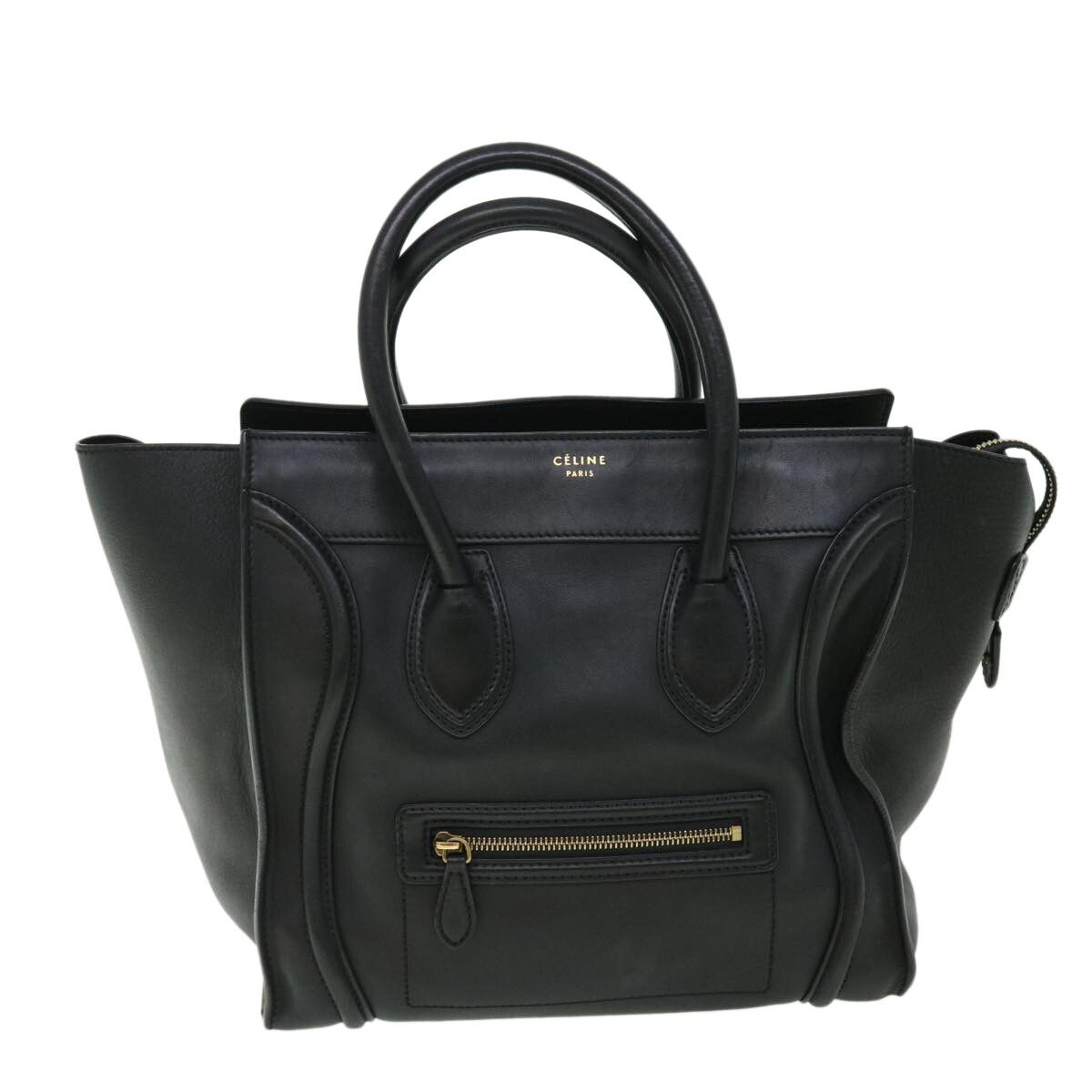image of Celine Céline Luggage Handbag in Black, Women's