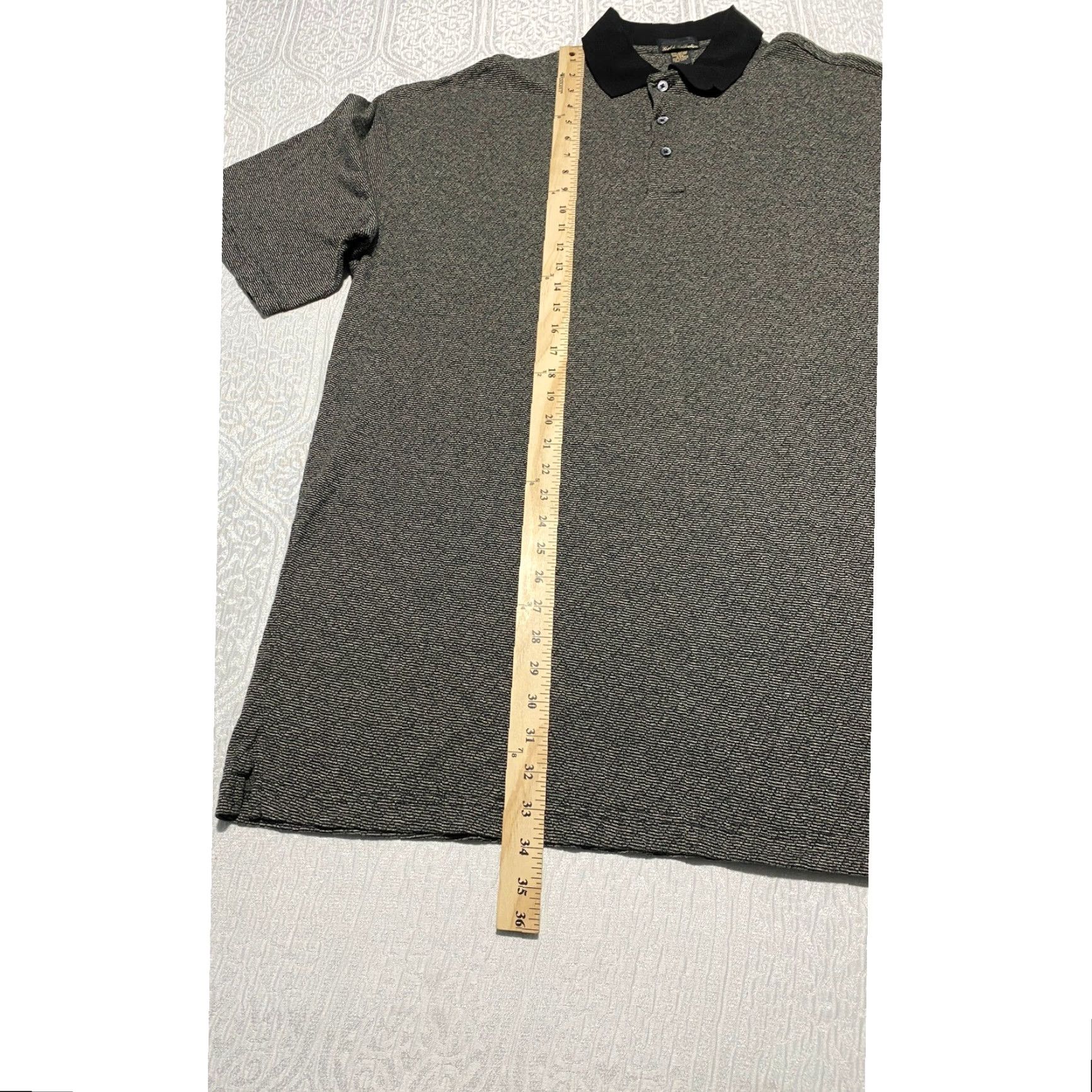 Vintage Sahara Gold Collection Polo Shirt Mens 2XL Cotton Gray Stripe Short Sleeve Collared Button Size US XXL / EU 58 / 5 - 5 Thumbnail