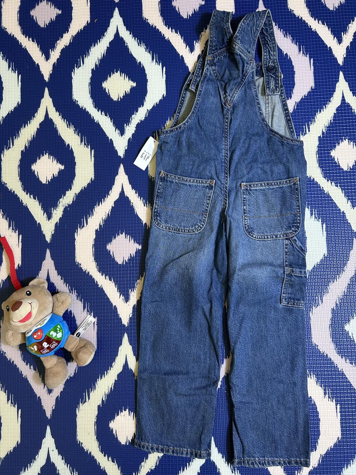 Gap NEW! BabyGap Denim Overalls by Loving Kindness Everyday Size ONE SIZE - 3 Thumbnail