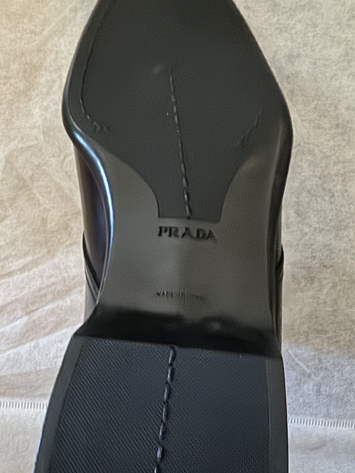 Prada PRADA Shoes Moccasins Black Leather Size US 9.5 / EU 42-43 - 4 Thumbnail