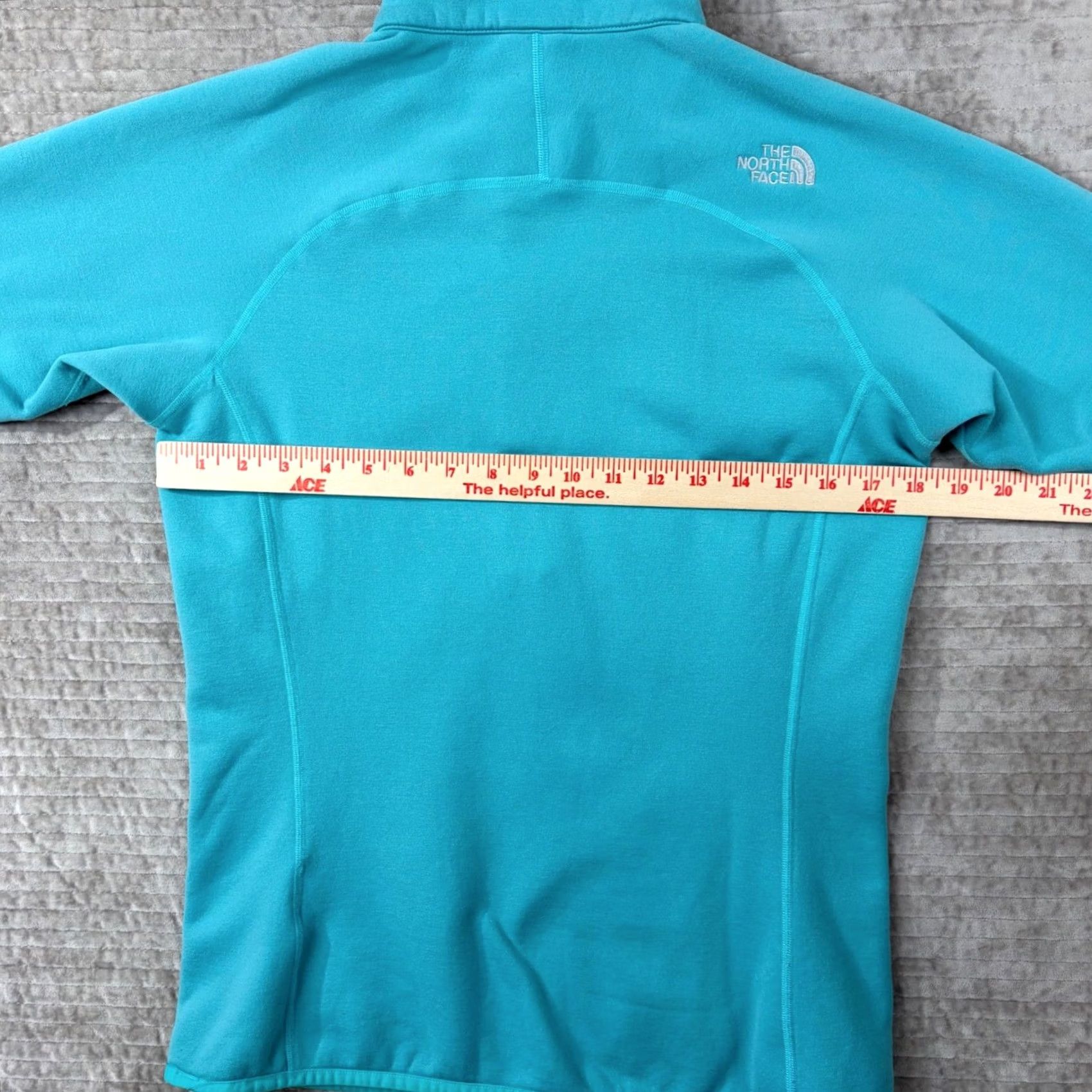 The North Face The North Face Summit Series Medium Turquoise Blue 1/4 Zip Fleece Pullover Jacket Womens M Blue 4 Zip Activewear Casual Spring Fall Winter Size M / US 6-8 / IT 42-44 - 6 Thumbnail