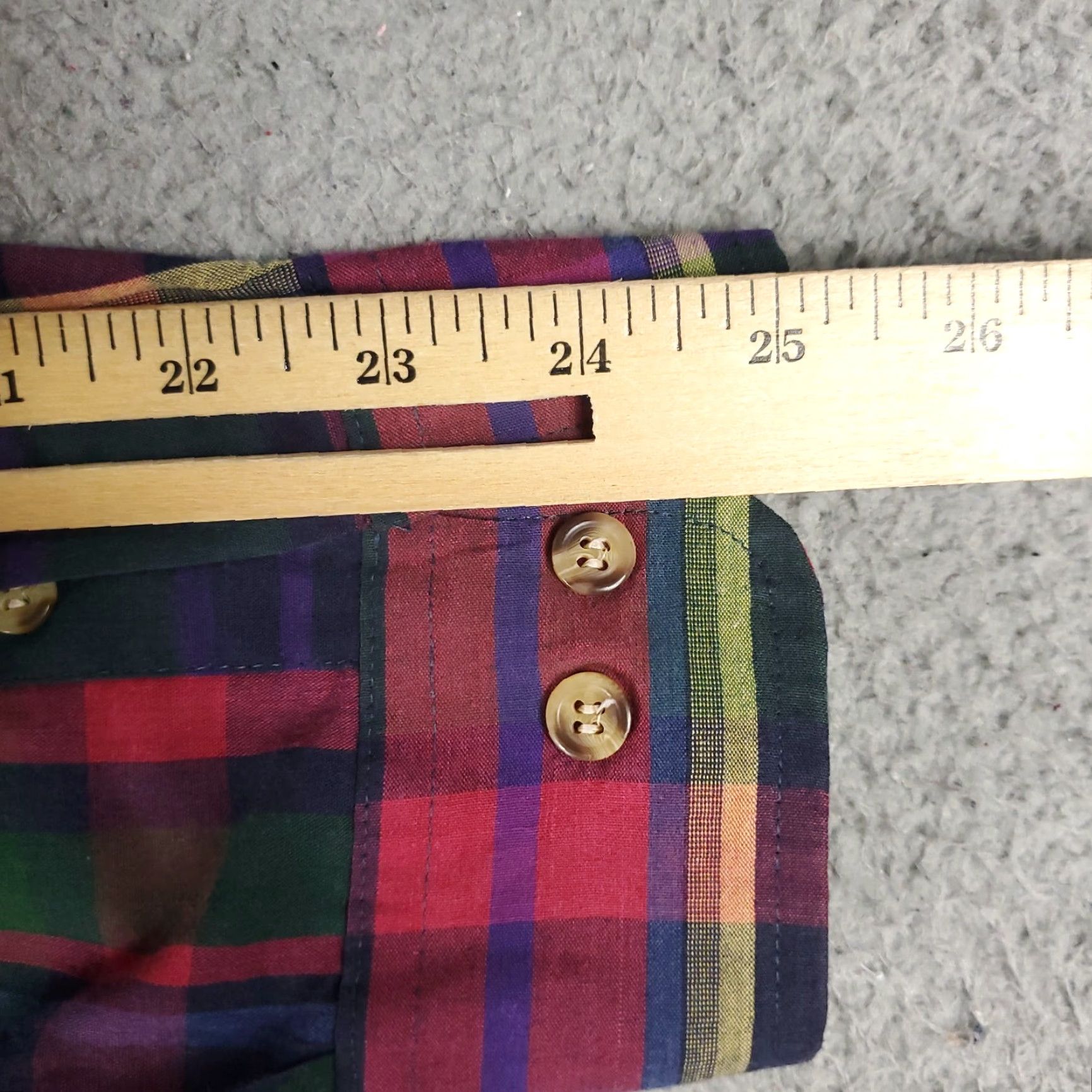McGregor McGregor Shirt Mens M Red Plaid Vintage Button-Up Long Sleeve Collar-Down, Button, Logo, Cotton Blend, Classic American Style, Mens Size US M / EU 48-50 / 2 - 7 Thumbnail
