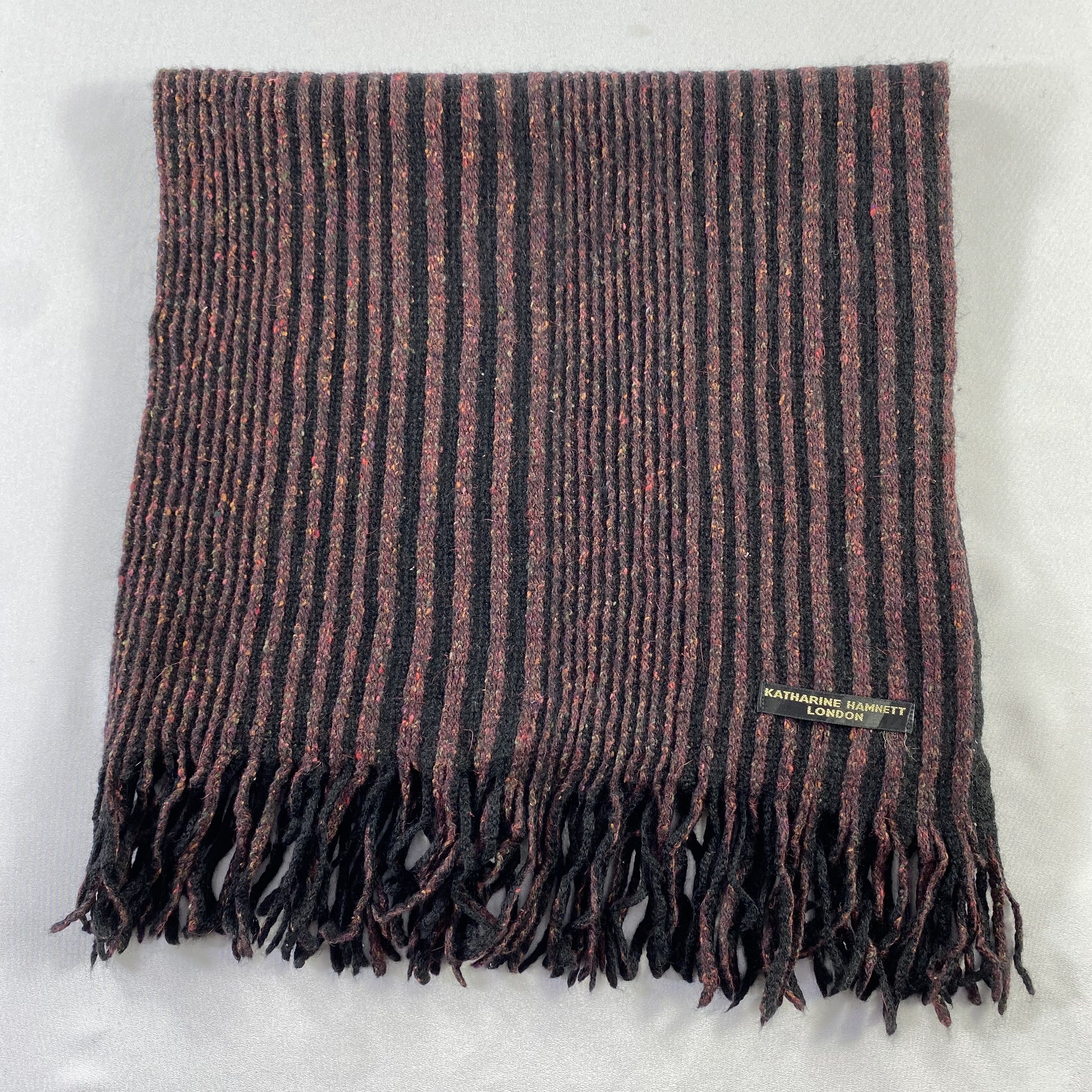 Katharine Hamnett London Katharine Hamnett London Scarf Neck Wrap Wool Muffler Size ONE SIZE - 2 Thumbnail