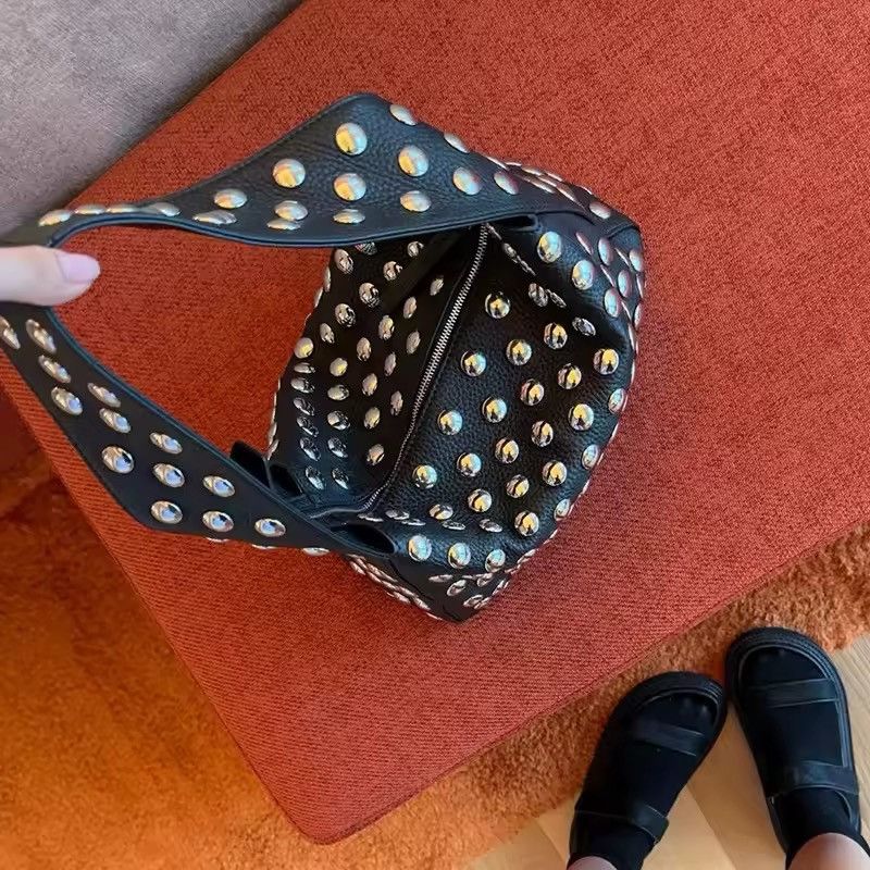 Japanese Brand Fashion Rivet Tote Bag Size ONE SIZE - 8 Thumbnail