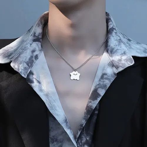Jewelry × Vintage Ditto Chain Silver Anime Pokemon Art Evolve Blob Necklace Size ONE SIZE - 3 Thumbnail