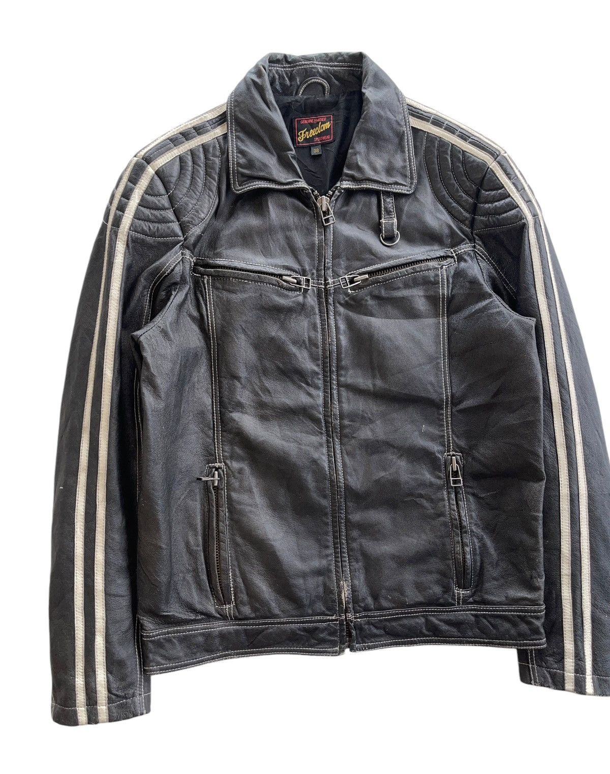Vintage Freedom Leather Bikers Jacket Size US M / EU 48-50 / 2 - 3 Thumbnail