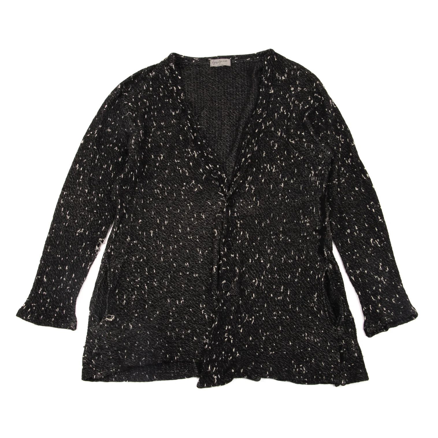 Yohji Yamamoto Yohji Yamamoto Cotton Alpaca Cardigan Charcoal Size US L / EU 52-54 / 3 - 1 Thumbnail