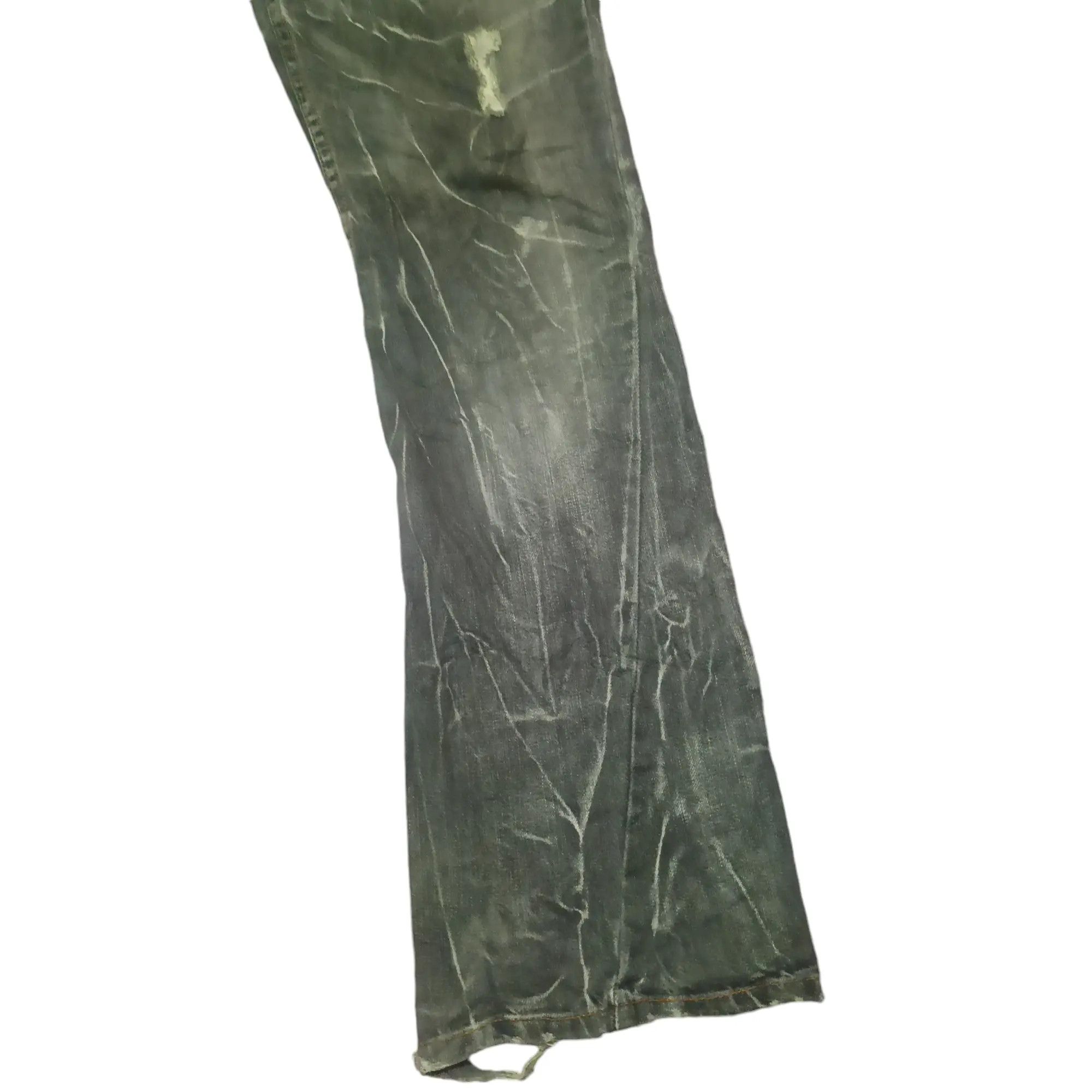 Who Decides War 💥Insane 90s Japanese Antful Jeans Distressed Flared bootcut Size US 30 / EU 46 - 6 Thumbnail