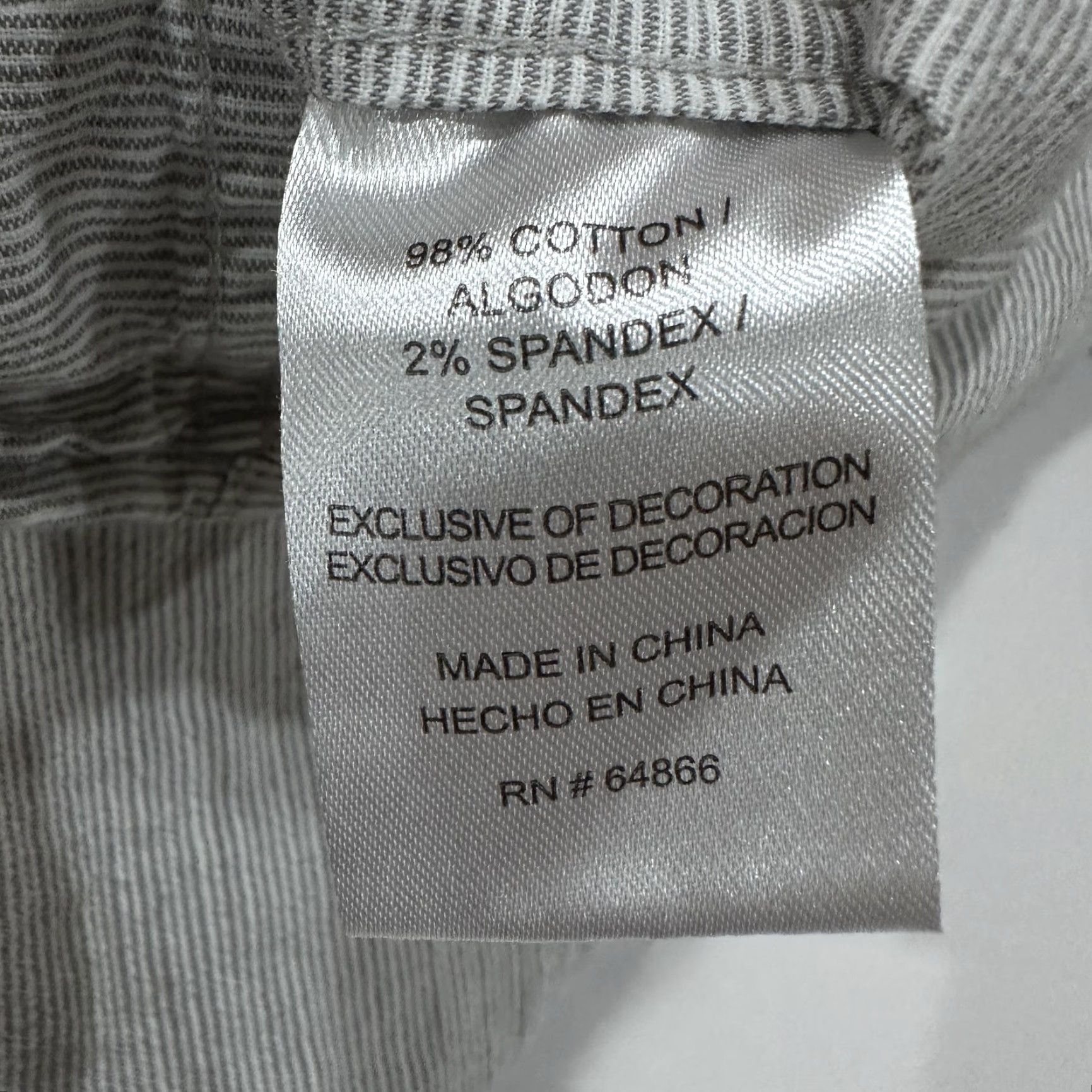 Lee Lee Shirt Mens Size L Gray White Striped Short Sleeve Button Up Cotton Blend Size US L / EU 52-54 / 3 - 3 Thumbnail