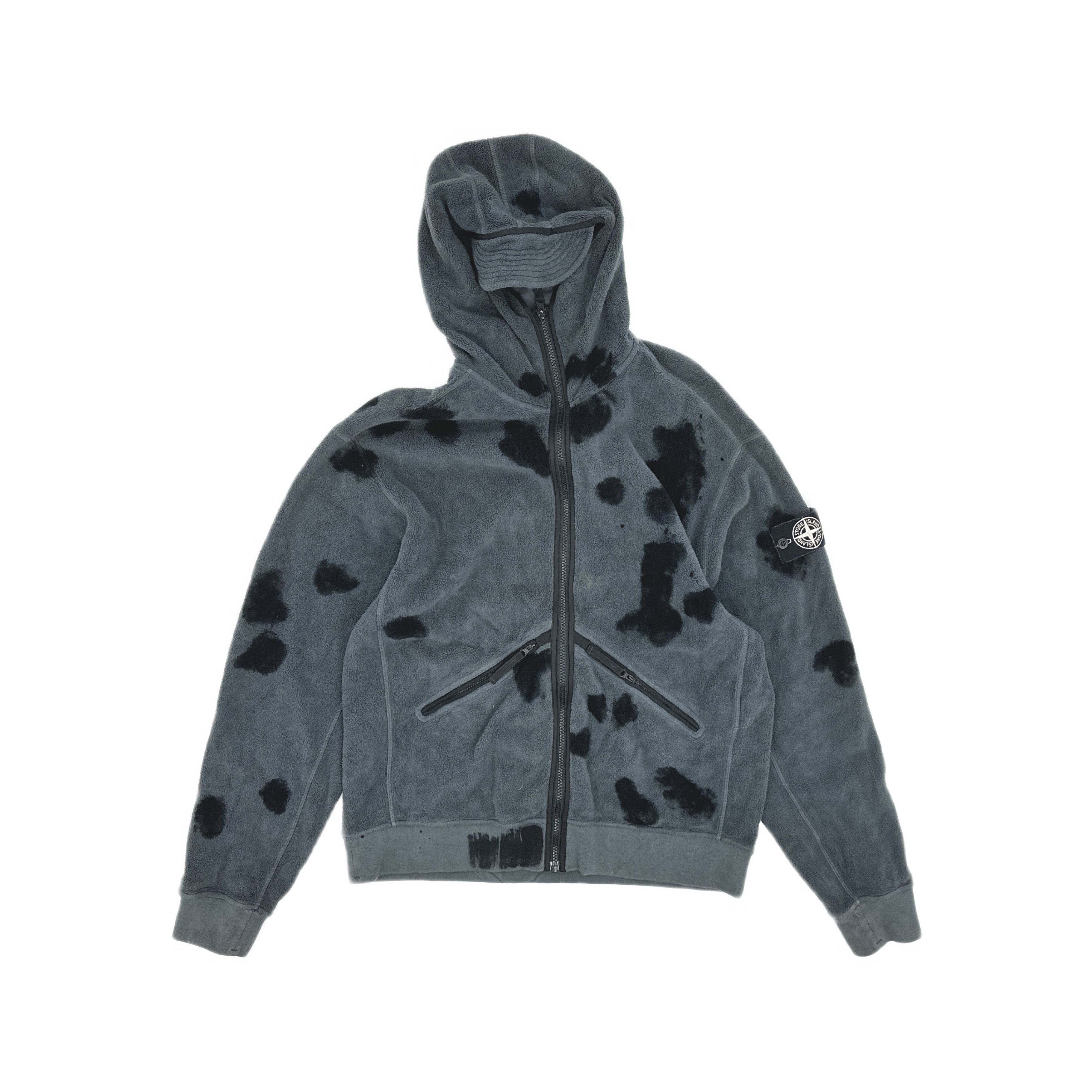 Stone Island Stone Island Splatter Fleece Zip Jacket Size M Size US M / EU 48-50 / 2 - 1 Thumbnail