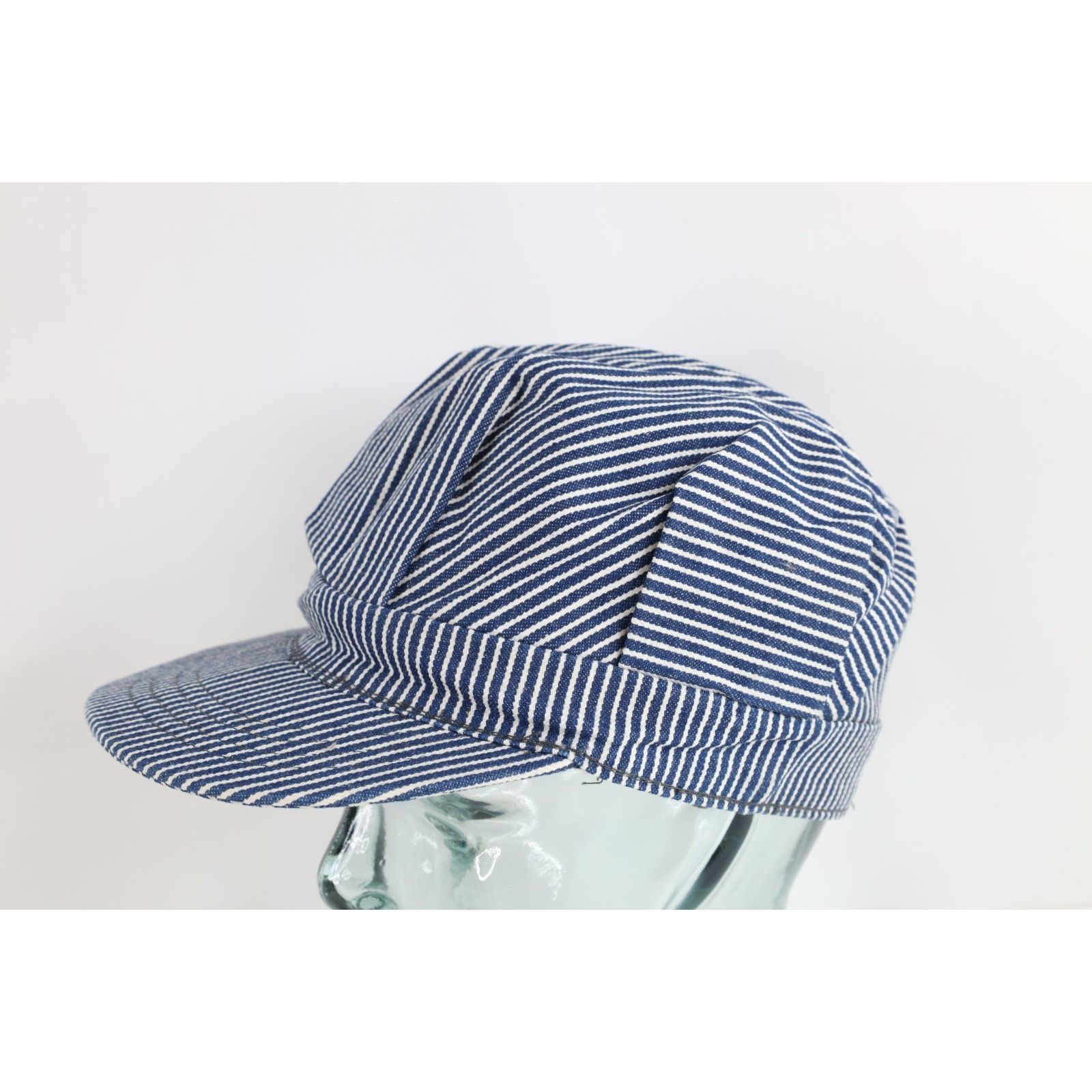 Vintage Vintage 70s Streetwear Hickory Striped Train Conductor Hat Size ONE SIZE - 2 Thumbnail
