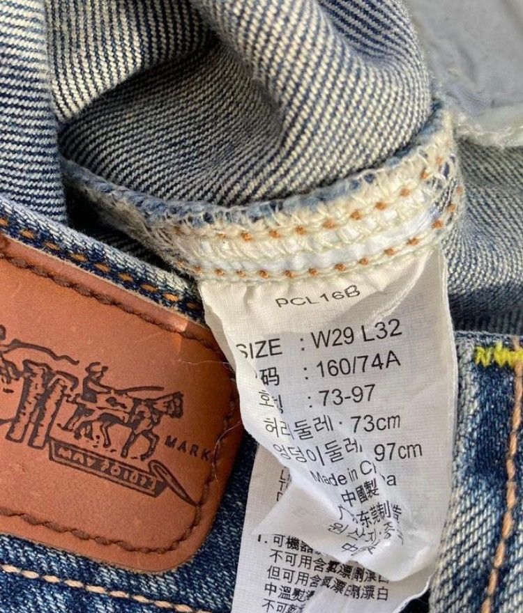 Levi's Y2K Levi’s Low Bootcut Jeans Star Embroidery Flap Women’s 29 Size 29" - 8 Thumbnail