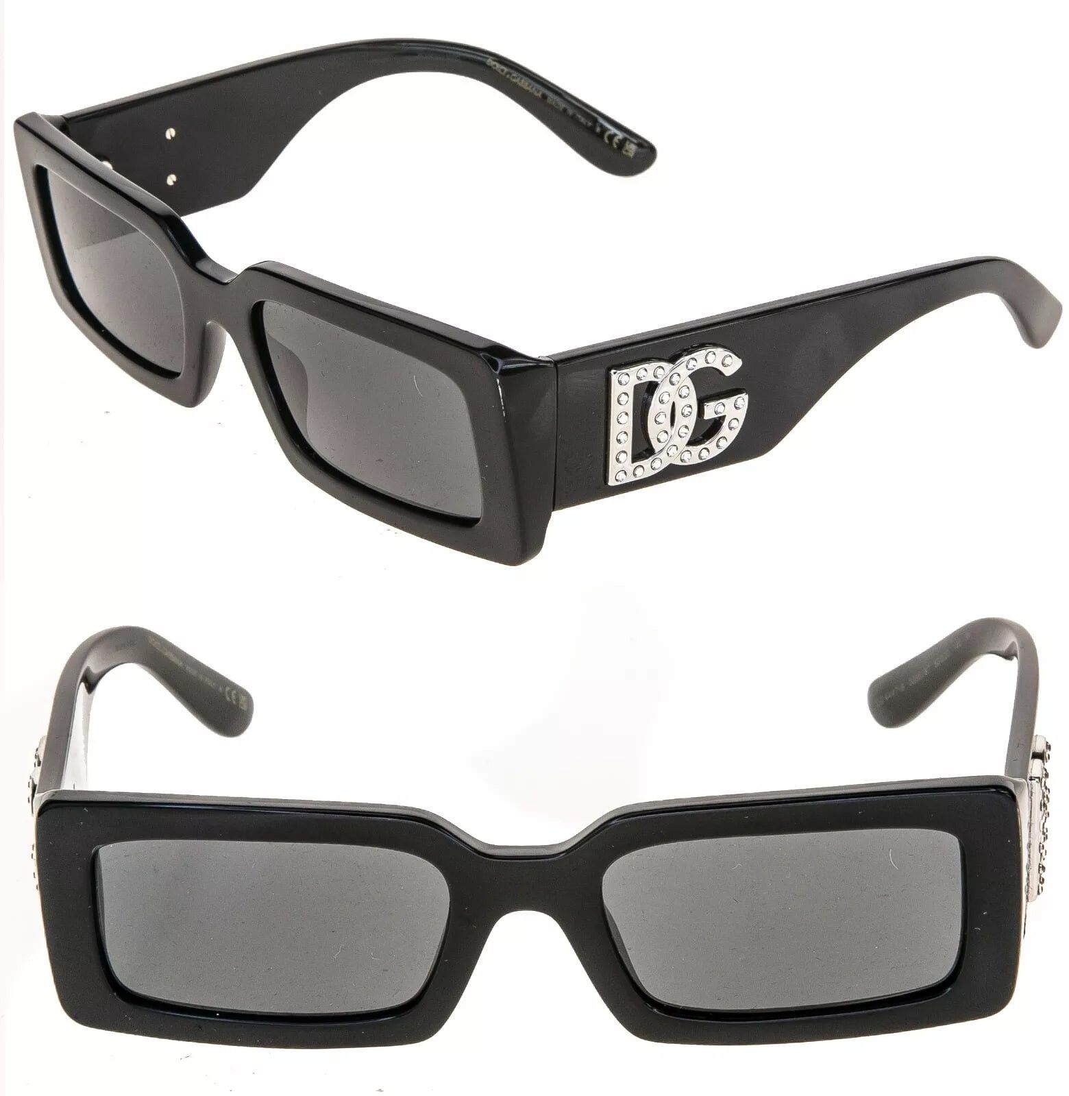 Dolce & Gabbana DOLCE & GABBANA 4447 Black Geometric Narrow Sunglass DG4447B Size ONE SIZE - 1 Thumbnail