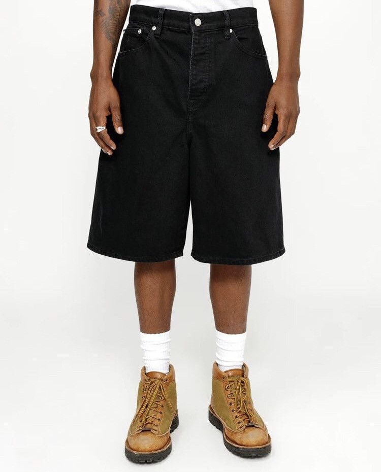 Stussy Stussy Washed Black Big Ol Denim Shorts | Grailed