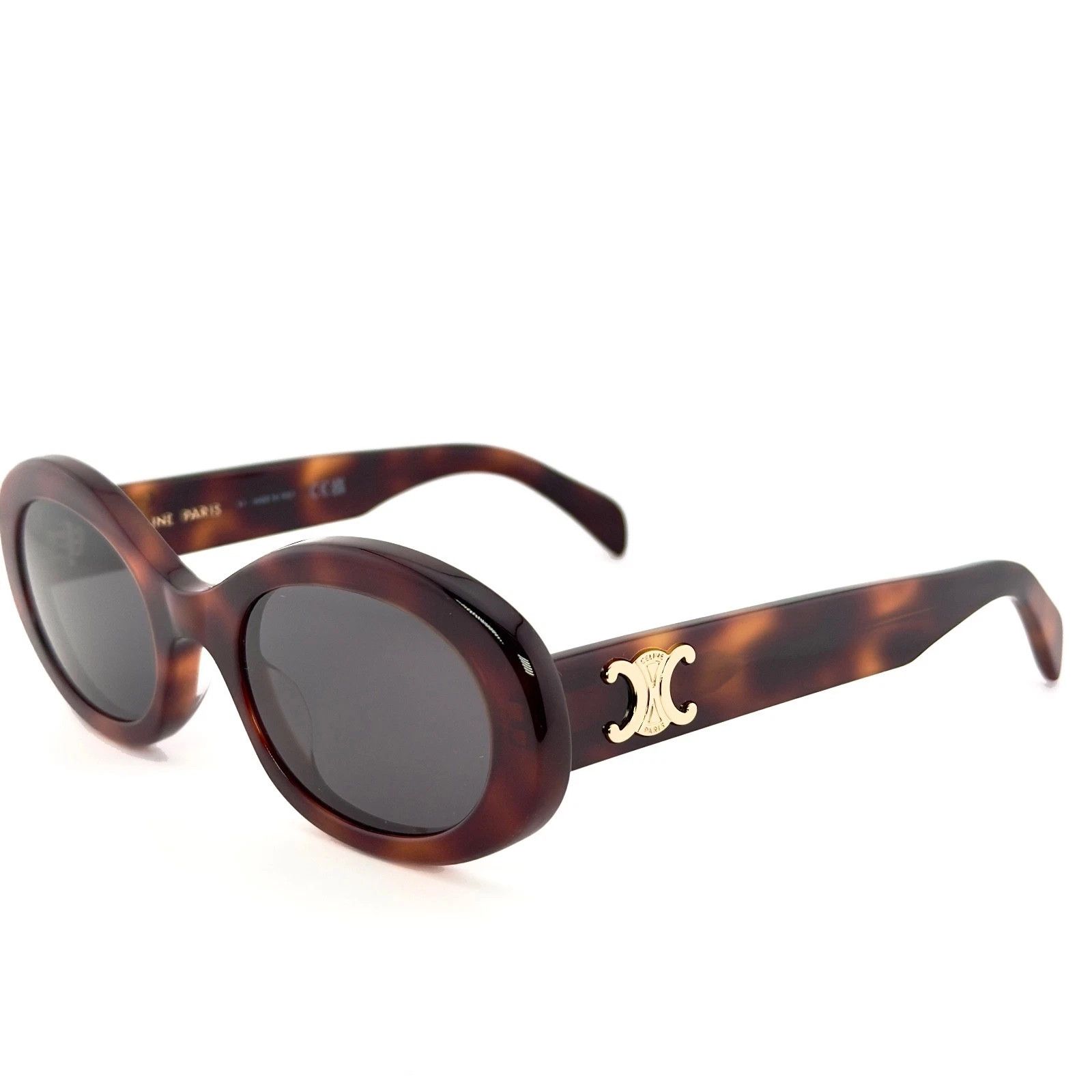 Celine CELINE CL40194U 40194 TRIOMPHE Paris Brown Sunglasses 53A Size ONE SIZE - 6 Thumbnail