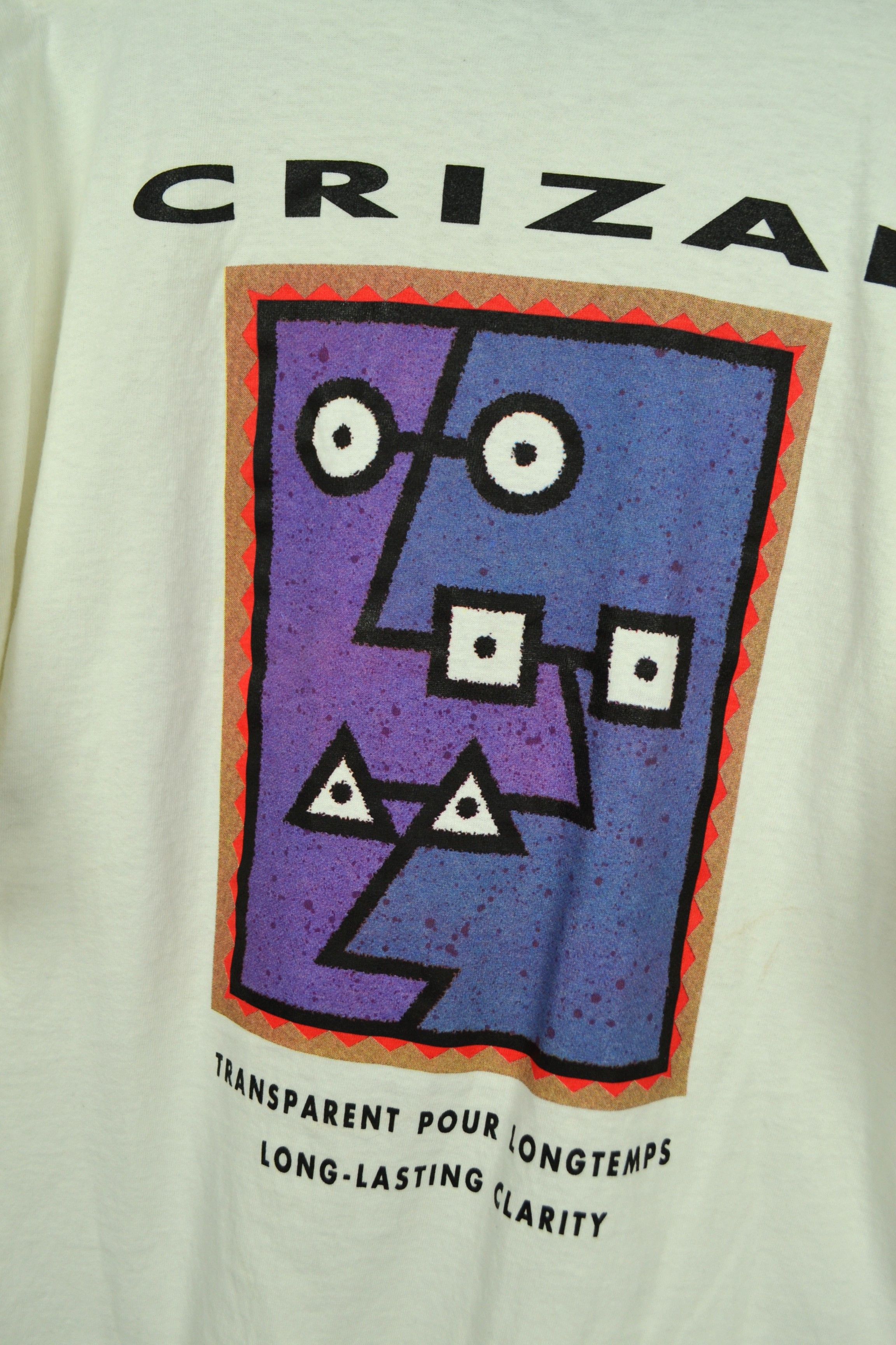 Vintage 90s vintage Crizal Promo T-shirt with Picasso Style Print XL Size US XL / EU 56 / 4 - 7 Thumbnail