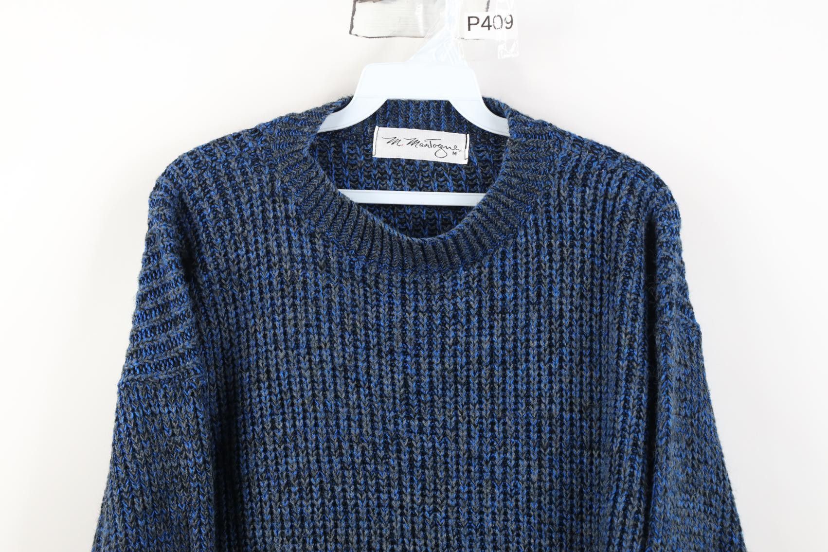 Vintage Vintage 90s Streetwear Ribbed Knit Crewneck Sweater USA Size M / US 6-8 / IT 42-44 - 2 Thumbnail