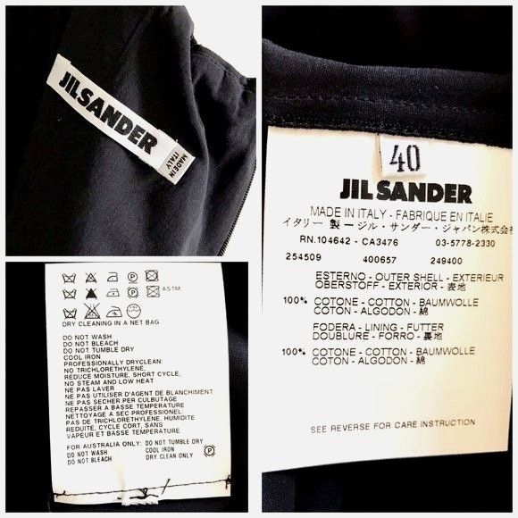Jil Sander Vintage Jil Sander Black Cotton Chiffon Minimalist Dress D40 Size M / US 6-8 / IT 42-44 - 3 Thumbnail