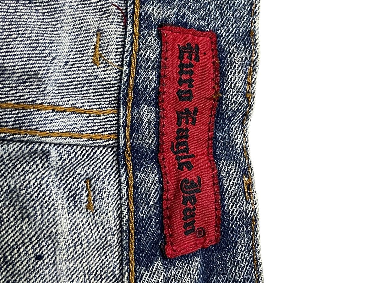In The Attic × Japanese Brand × semanticdesign Euro Eagle Jeans Studded Claw Mark Distressed Loose Jeans Size US 30 / EU 46 - 22 Thumbnail
