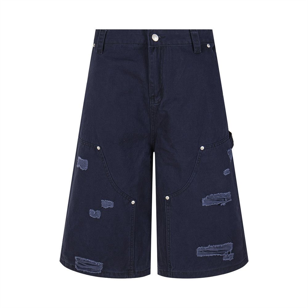 Japanese Brand American Retro Distressed Loose Straight Cargo Shorts Size US 32 / EU 48 - 1 Thumbnail