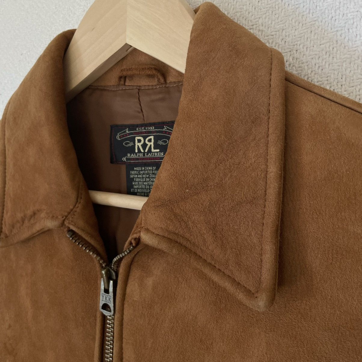 Ralph Lauren RRL Double RL Soft Lamb Suede Leather Jacket Western Safari Size US M / EU 48-50 / 2 - 8 Thumbnail