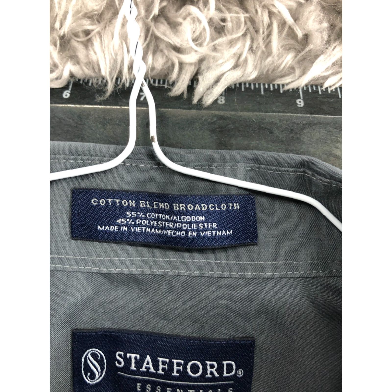 Stafford **Stafford Mens Regular Fit Long Sleeve Gray Spread Collar Button-Up** User: Stafford Mens Regular Fit Long Sleeve Gray Spread Collar Button-Up Size US L / EU 52-54 / 3 - 7 Thumbnail