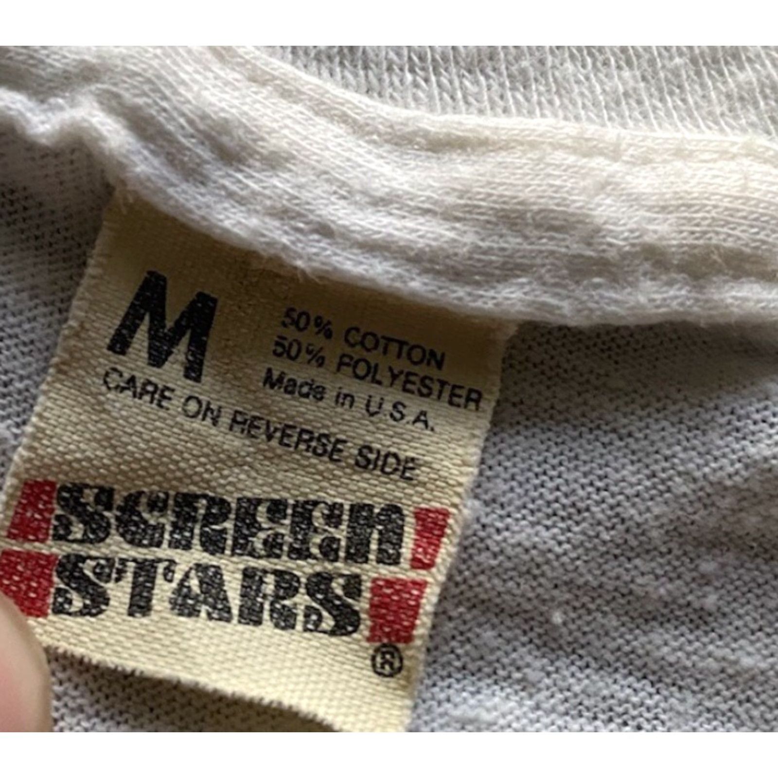 Vintage VINTAGE Screen Stars Shirt M White SHOWBIZ Afterhours Stitch Stars Single Stitch Mens Prints Shut Up & Dance Size US M / EU 48-50 / 2 - 5 Thumbnail