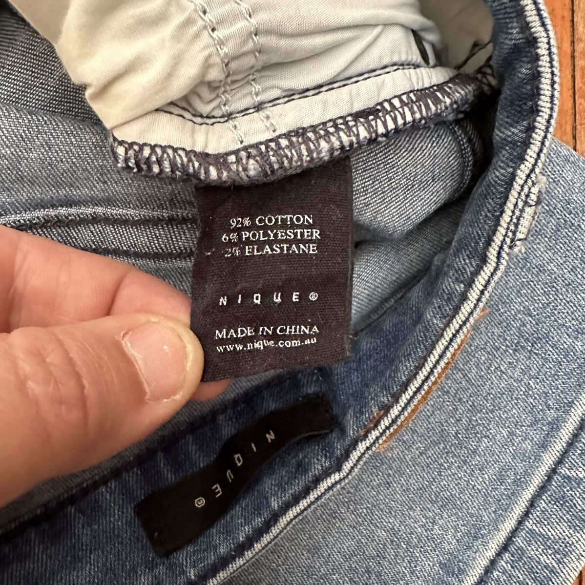 Nique Nique Slouch Denim Shorts Size 34 Size US 34 / EU 50 - 4 Thumbnail