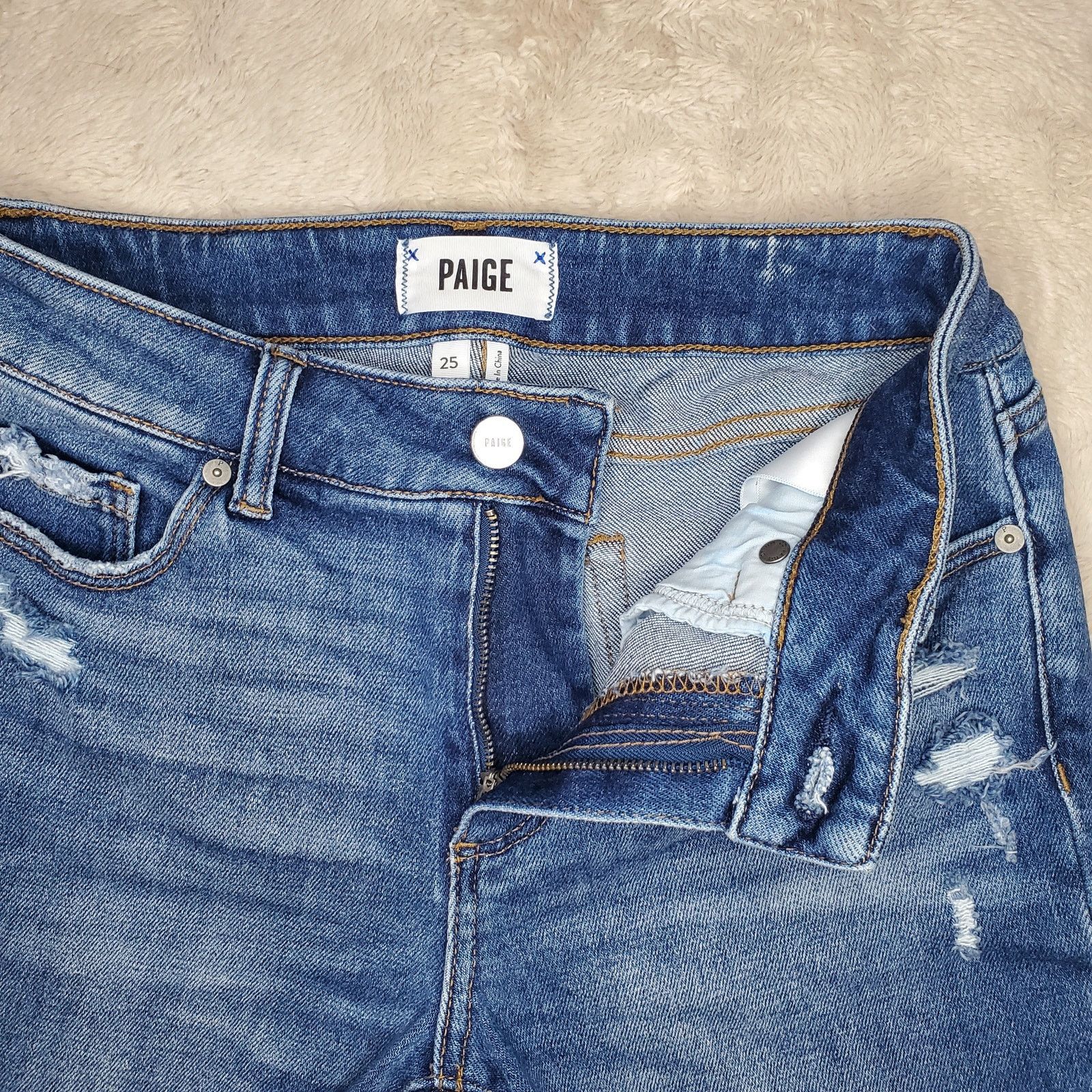 Paige Paige Jax Denim Shorts 25 / 0 Size 25" / US 0 / IT 36 - 3 Thumbnail