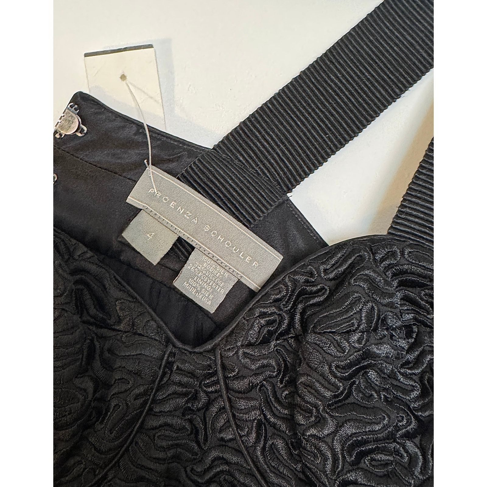 Proenza Schouler Proenza Schouler NWT Black Silk Bustier Satin Tank Top Dress Size S / US 4 / IT 40 - 3 Thumbnail