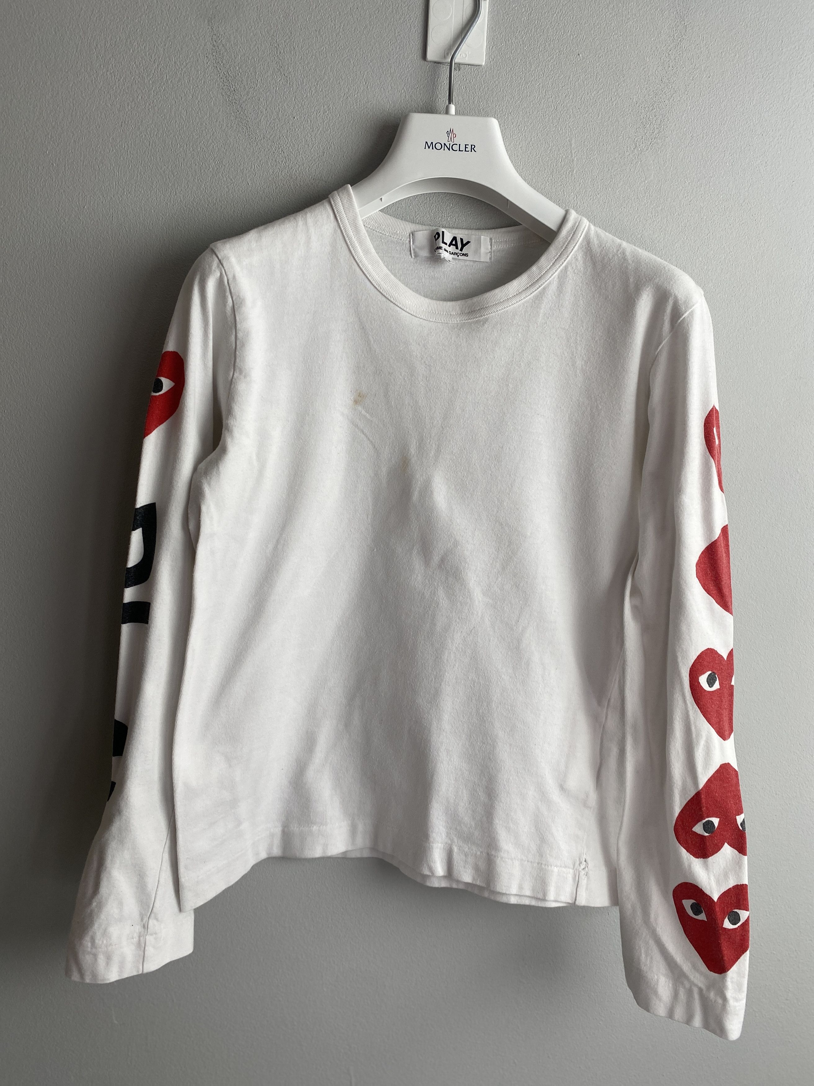 CDG by Comme des Garcons × Comme des Garcons PLAY CDG Comme des Garcons Play logo sleeves t-shirt tee Size M / US 6-8 / IT 42-44 - 1 Thumbnail