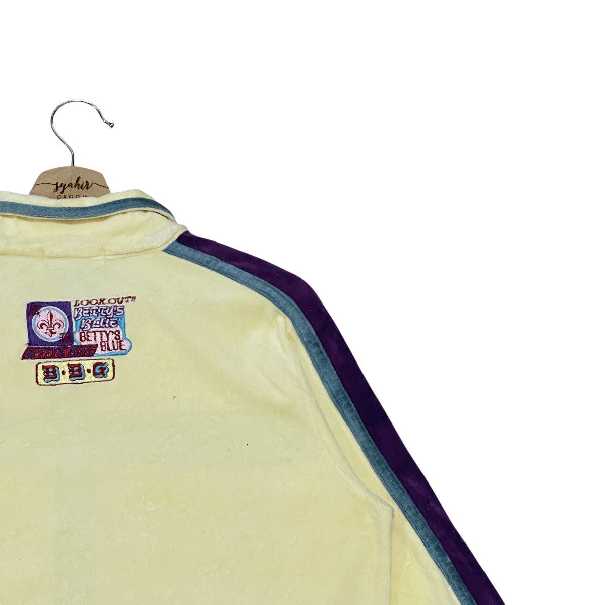 Japanese Brand Vintage 90’s Betty’s Blue Shinji Abe Velour Track Jacket Size US S / EU 44-46 / 1 - 11 Thumbnail