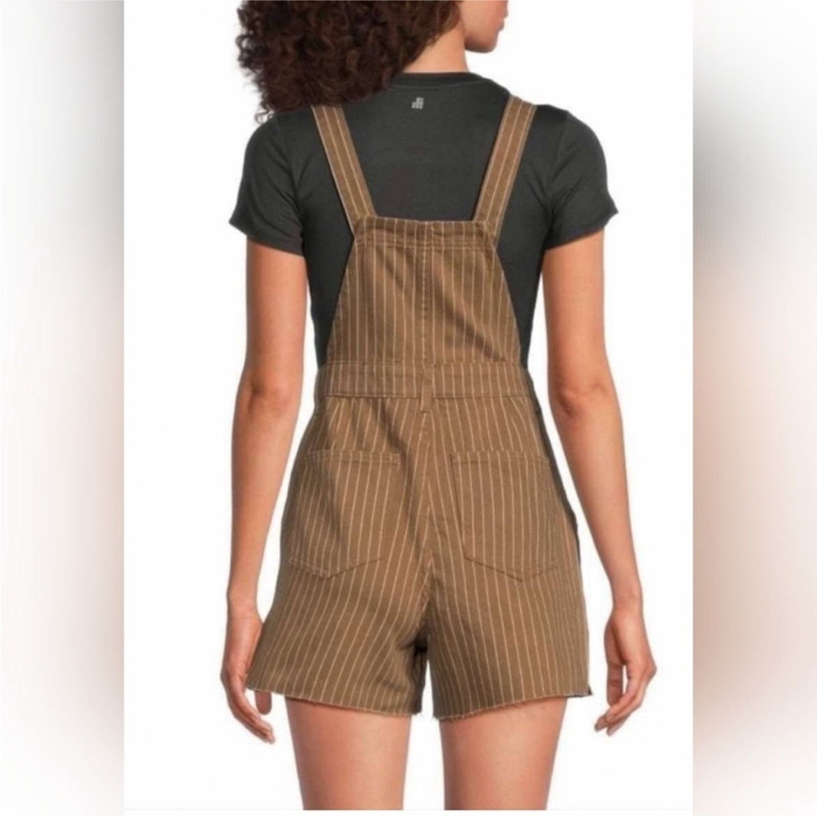 WeWoreWhat NWT WeWoreWhat $99 Brown Striped Overalls Size XXS Size 24" / US 00 / IT 34 - 2 Thumbnail