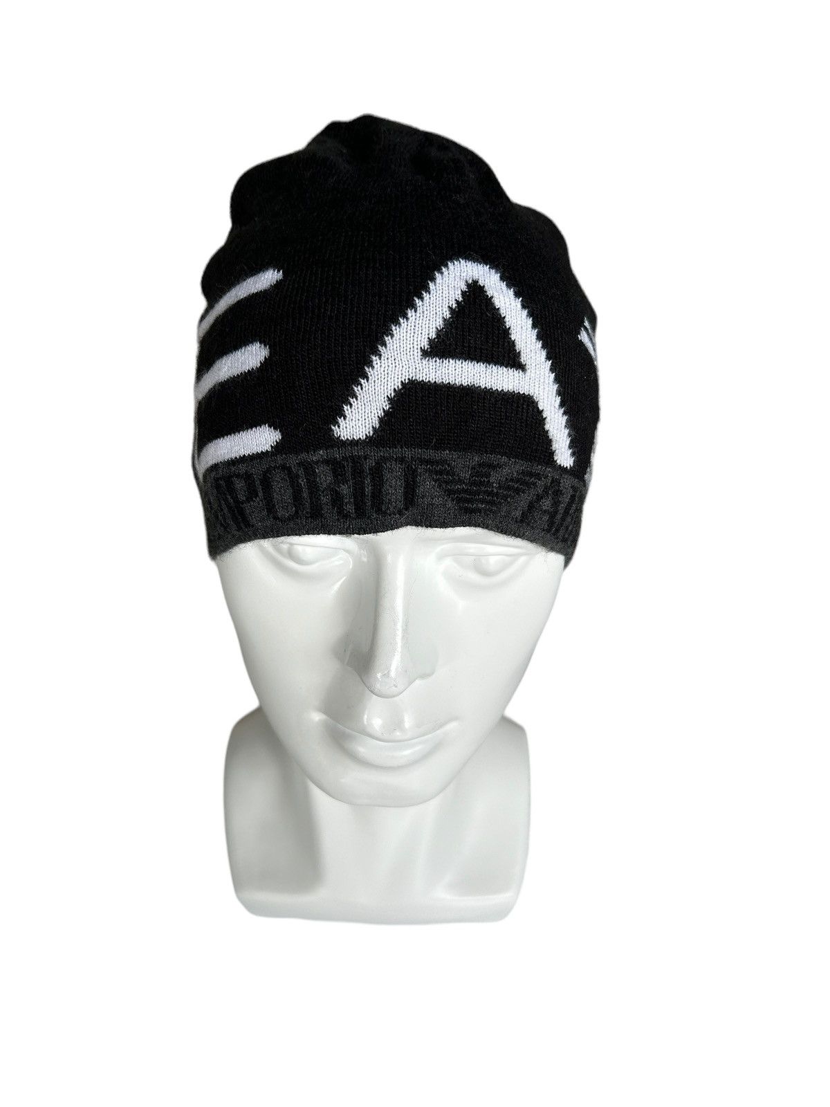 Emporio Armani × Giorgio Armani Emporio Armani Vintage Beanie Hats ☠️ Size ONE SIZE - 3 Thumbnail