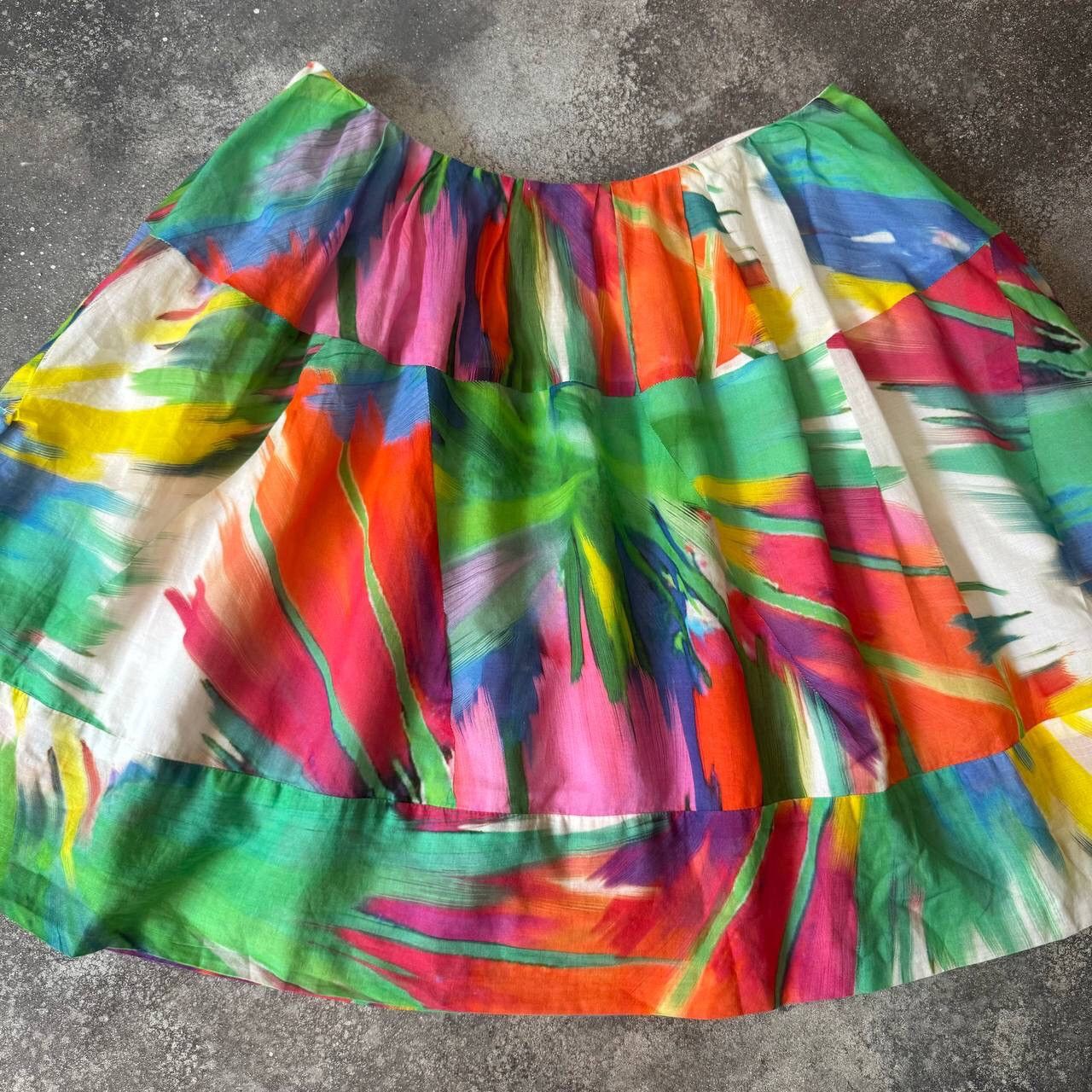 Iceberg × Vintage ICEBERG Vintage Colourful Pleated Skirt Size 28" / US 6 / IT 42 - 3 Thumbnail