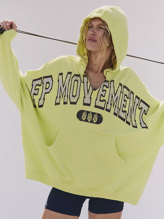 Free People Free People Movement Best of Logo Oversized Hoodie ( M ) Size M / US 6-8 / IT 42-44 - 1 Thumbnail