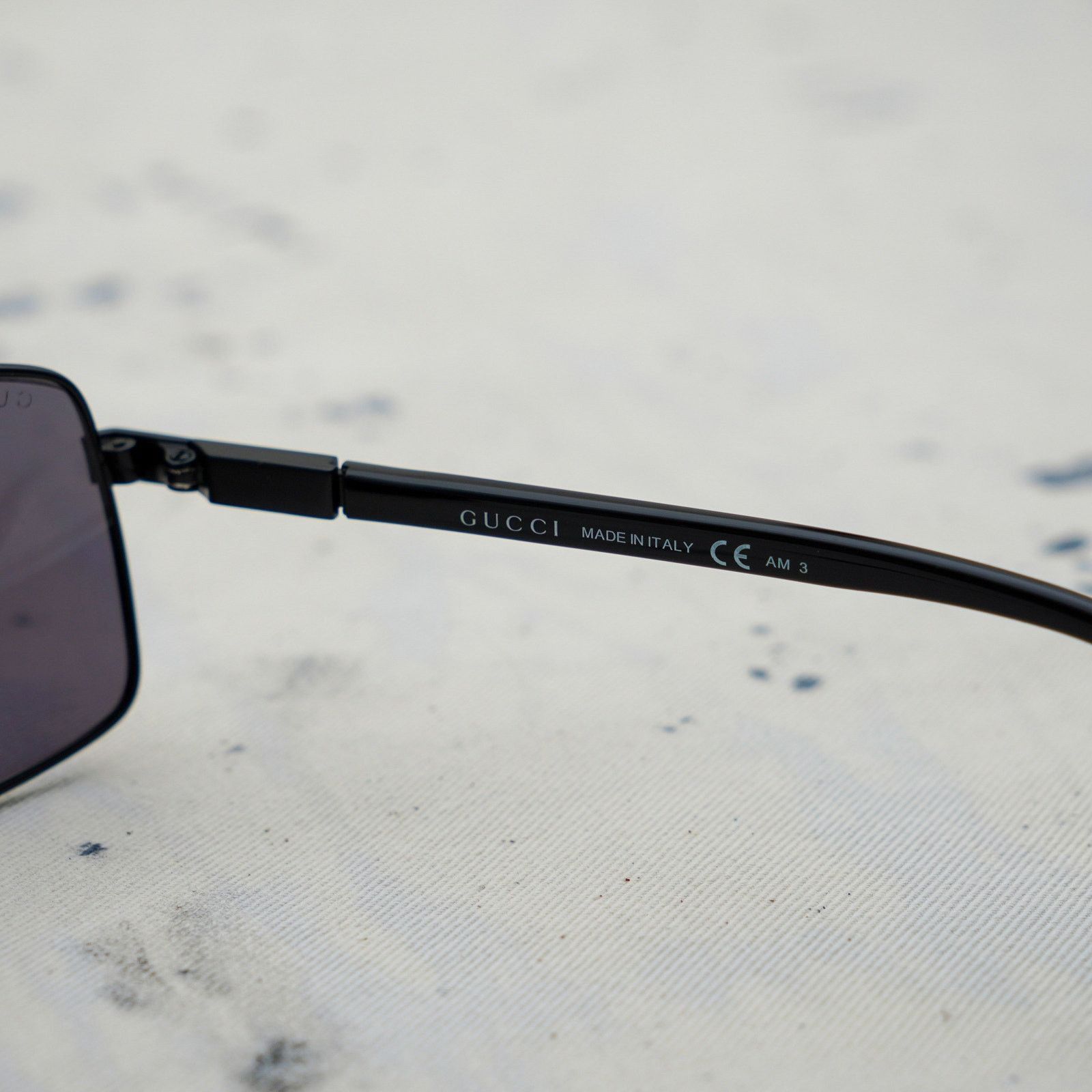 Gucci Vintage gucci gg 1950 tinted lens rectangular sunglasses Size ONE SIZE - 6 Thumbnail