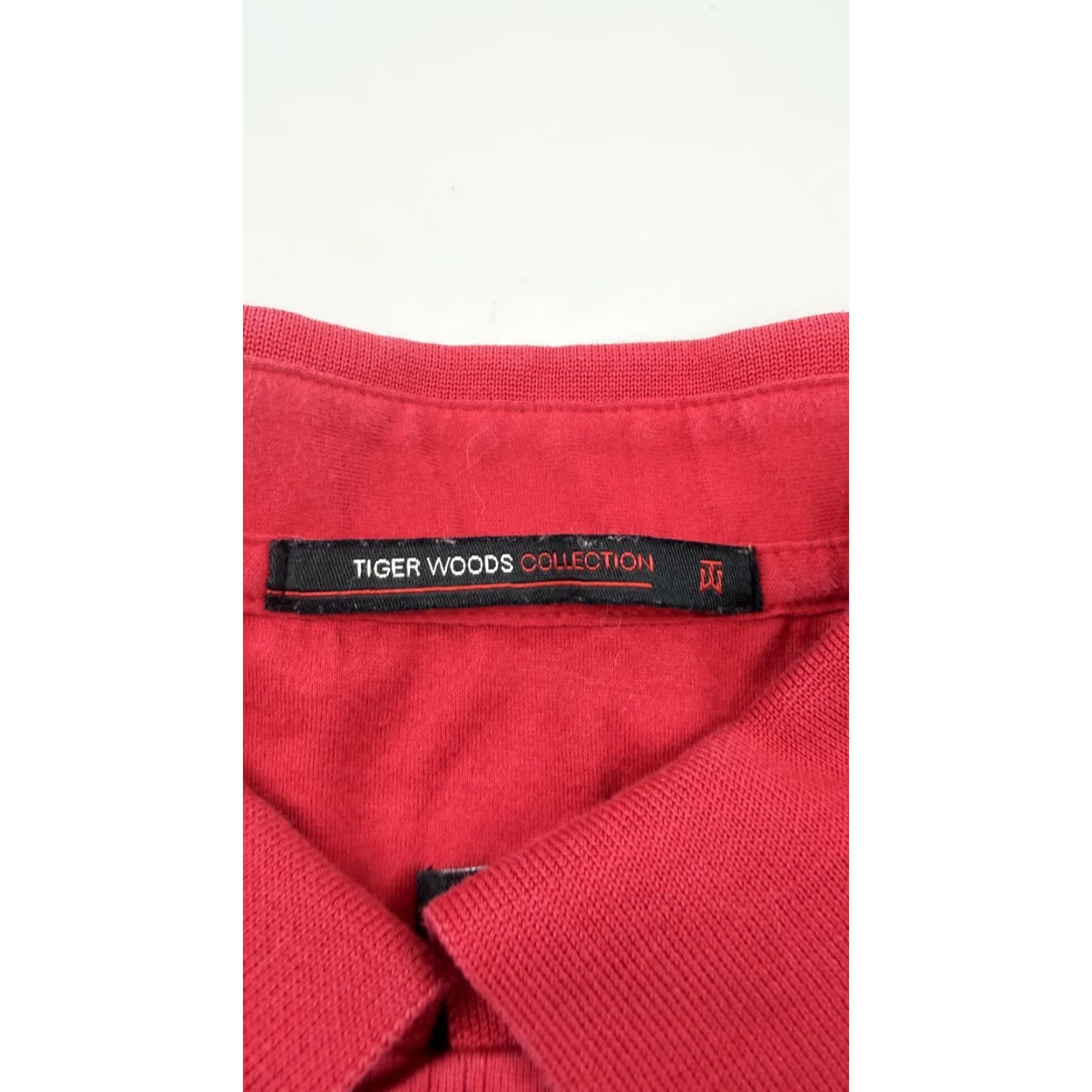 Nike Nike Tiger Woods Polo Shirt Mens Large Red Dri-FIT Golf Performance 256442-679 Shirt Polo Short Sleeve Striped Logo Mens Golf Size US L / EU 52-54 / 3 - 5 Thumbnail