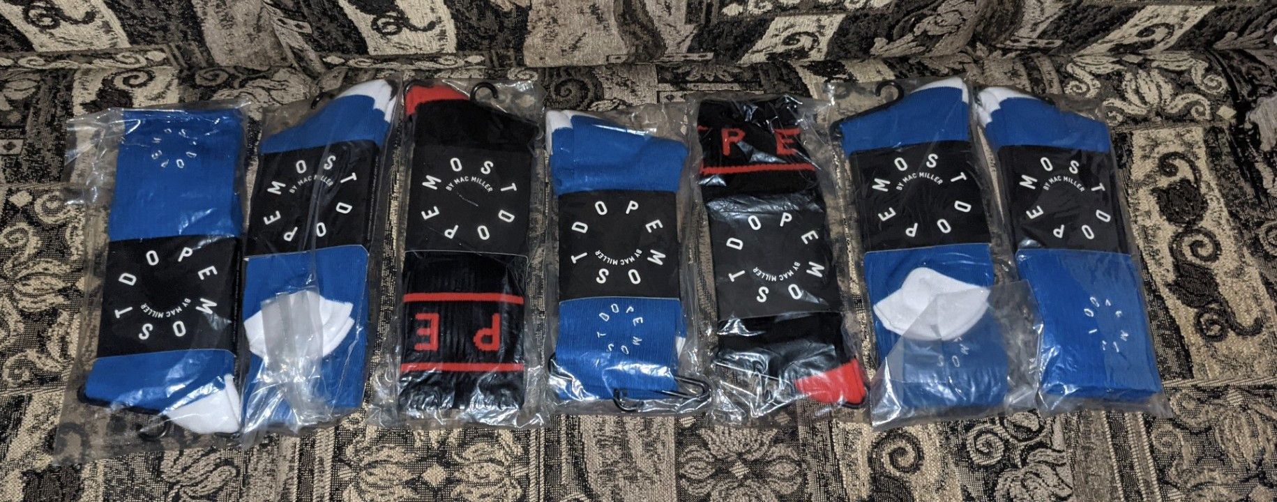 Mac Miller 7 Pairs Mac Miller Most Dope Socks Size ONE SIZE - 1 Preview