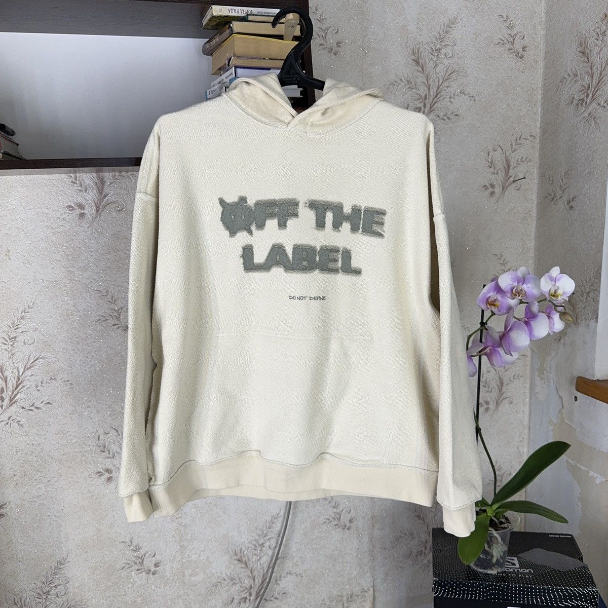 Spyder Off the Label Hoodie Reversible Boxy Fit Beige Streetwear XL Size US XL / EU 56 / 4 - 10 Thumbnail