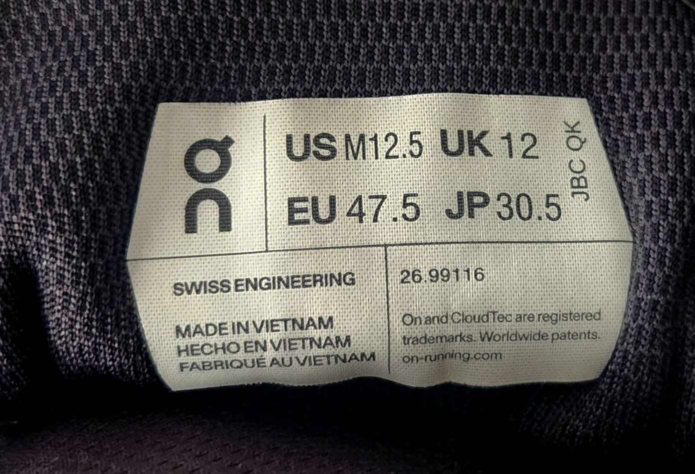 On On Cloudnova Running Shoes Black Gray and white Size 12.5 Size US 12.5 / EU 45-46 - 11 Thumbnail