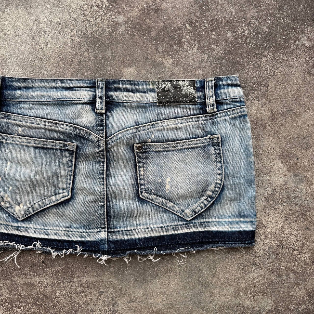 Hysteric Glamour Madonna Y2K Glam Vintage Sexy Denim Mini Skirt Size 28" / US 6 / IT 42 - 7 Thumbnail