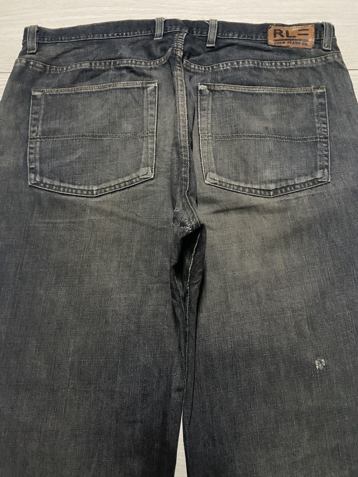 Polo Ralph Lauren W40 Polo Ralph Laurent Mud Wash Repair Baggy Jeans Size US 40 / EU 56 - 4 Thumbnail
