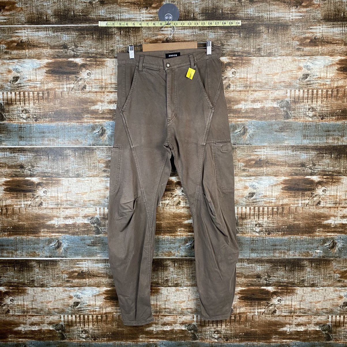 Zucca DL Zucca Brown Cargo Multipocket Pants #C1260 Size US 29 - 1 Thumbnail