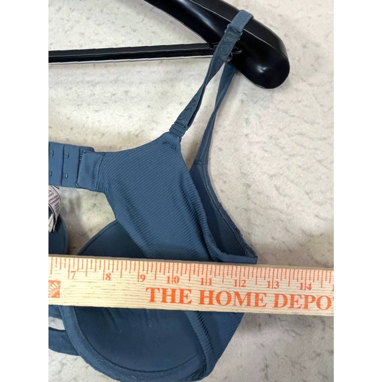 Victoria's Secret VINTAGE Victoria's Secret Bra Lined Perfect Coverage Blue 34D Underwired Padded Hook & Eye 34D Womens Size ONE SIZE - 3 Thumbnail