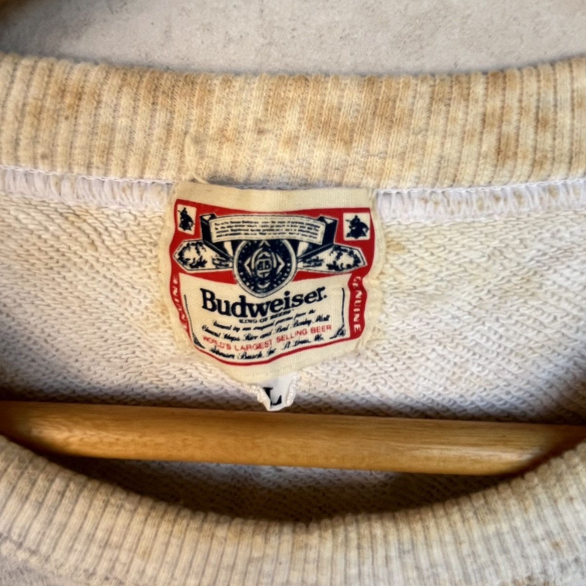 Other Vintage Budweiser Big Printed Crewneck Sweatshirt Size L Size US L / EU 52-54 / 3 - 7 Thumbnail