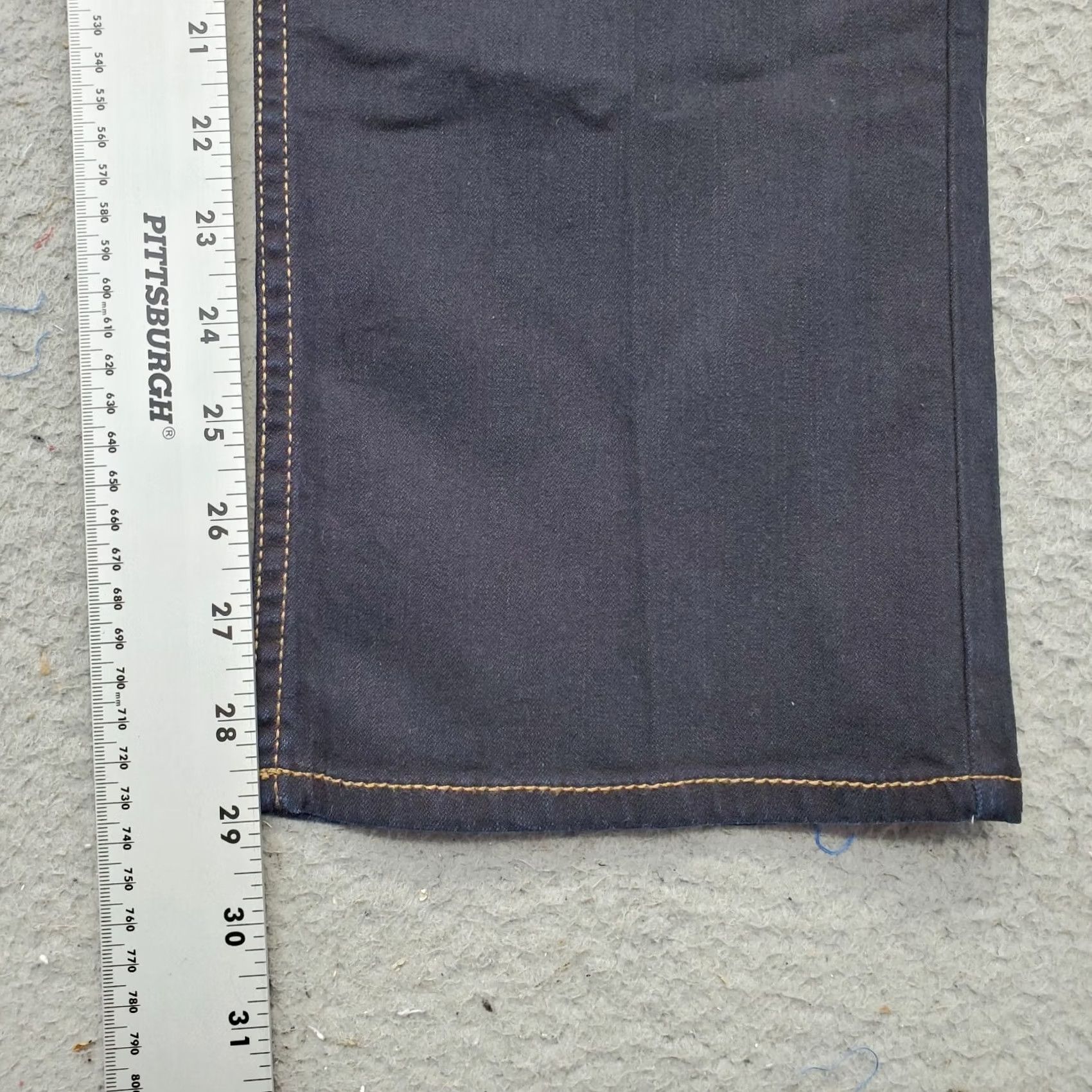 Jordache Jordache Skinny Jeans Womens Size 16 Navy Denim Contrast Stitch Low Rise Jeans Womens Size 16 Navy Denim Size 38" / US 16 / IT 52 - 4 Thumbnail