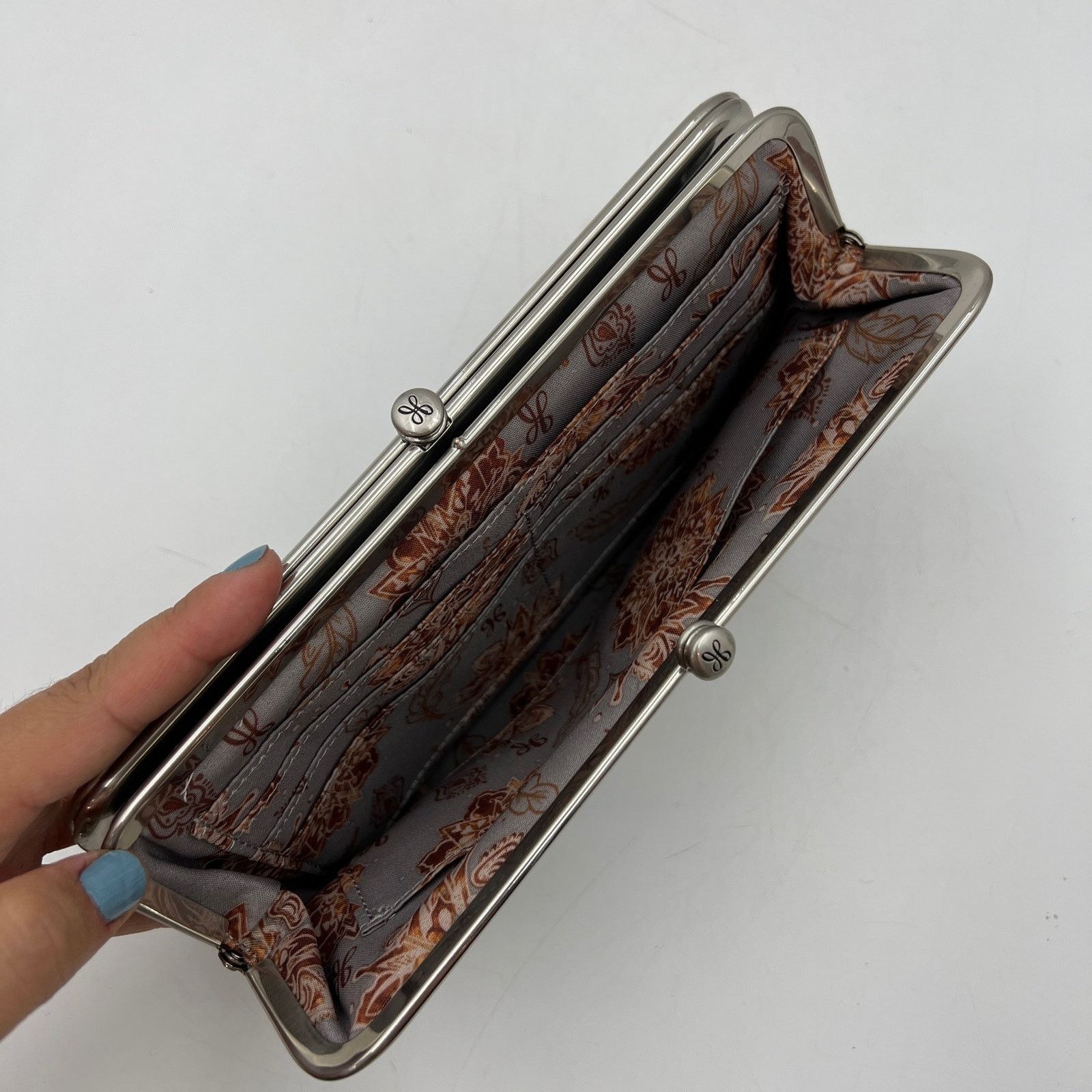 Other Hobo International Lauren Wallet Gray Leather Clutch Size ONE SIZE - 5 Thumbnail