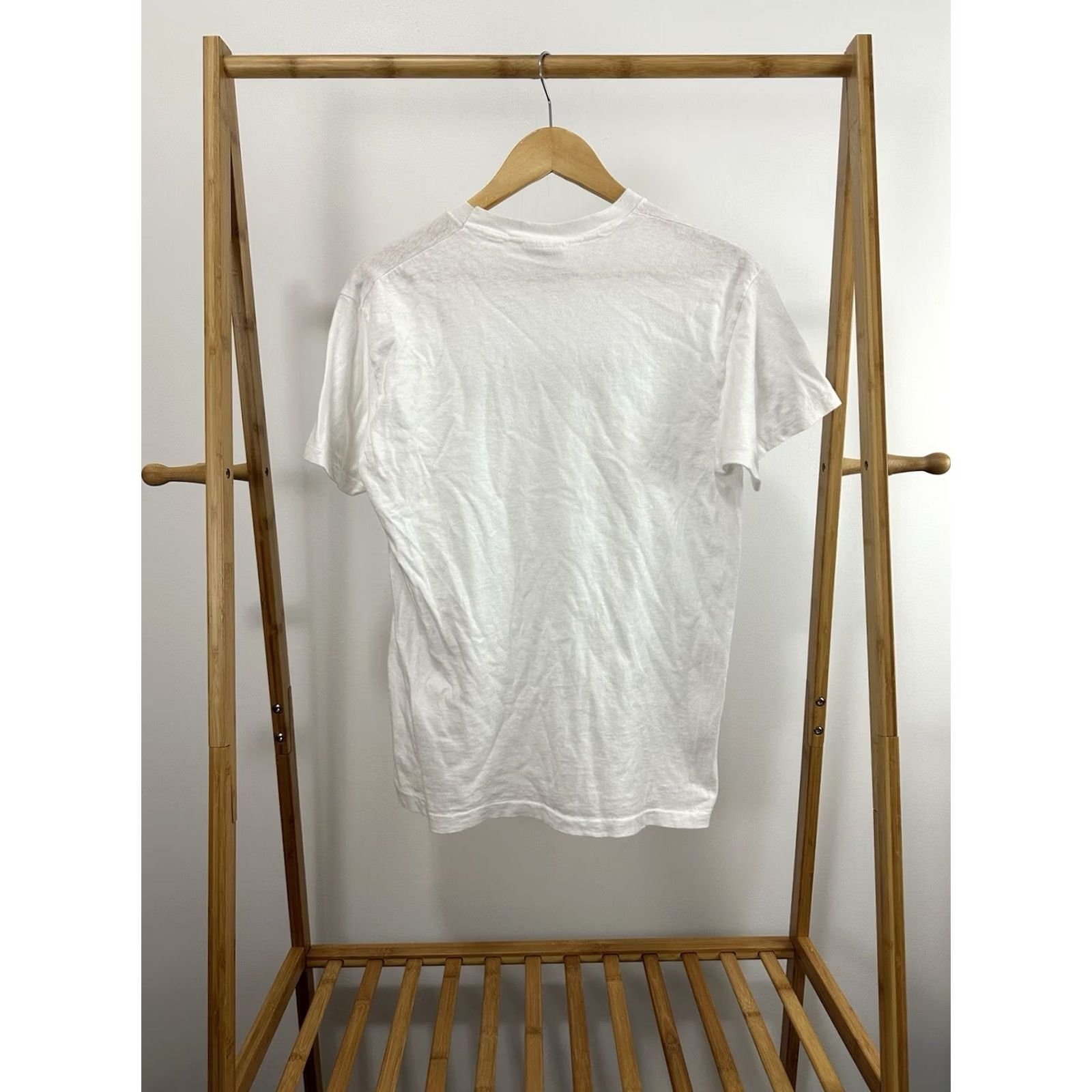 Hanes VTG 80s Without Music Life Would Be A Mistake Friedrich Nietzsche Art T-Shirt L Mens White Size US L / EU 52-54 / 3 - 4 Thumbnail