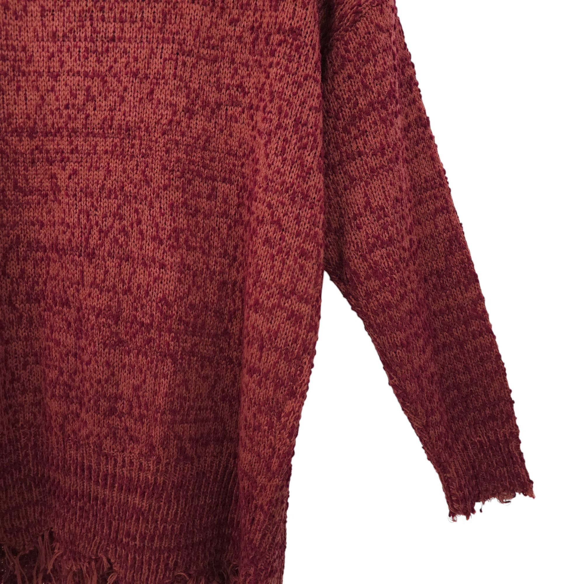 Other Umgee Sweater Womens XL Distressed Hem V Neck Pullover Knit Size XL / US 12-14 / IT 48-50 - 17 Thumbnail